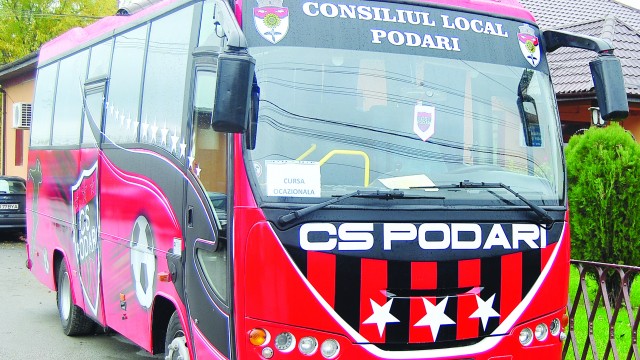CS Podari va face deplasările de acum cu propriul autocar