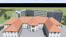 Așa arată, în viziunea proiectantului, imobilul care ar urma să fie ridicat în spatele clădirii principale a Spitalului „Filantropia“, după ce restul clădirilor ar urma să fie demolate