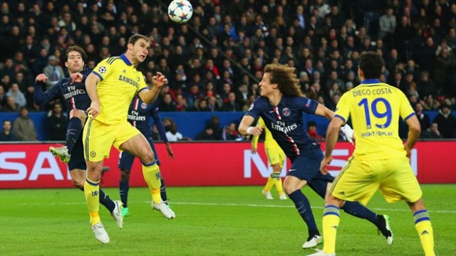 Ivanovic a marcat un gol care îi dă lui Chelsea şanse mari de calificare în faza următoare (foto: uefa.com)