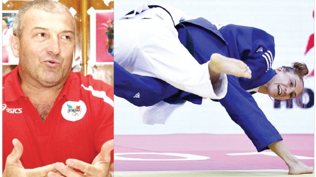Florin Bercean consideră că sportiva craioveană Monica Ungureanu (în albastru) are şanse mari de calificare la Jocurile Olimpice