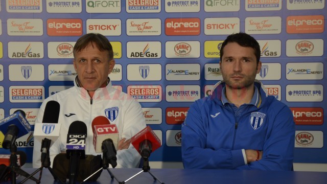 Emil Săndoi și Cosmin Frăsinescu vor cele trei puncte puse în jocul cu Gaz Metan Mediaș (foto: Alexandru Vîrtosu)