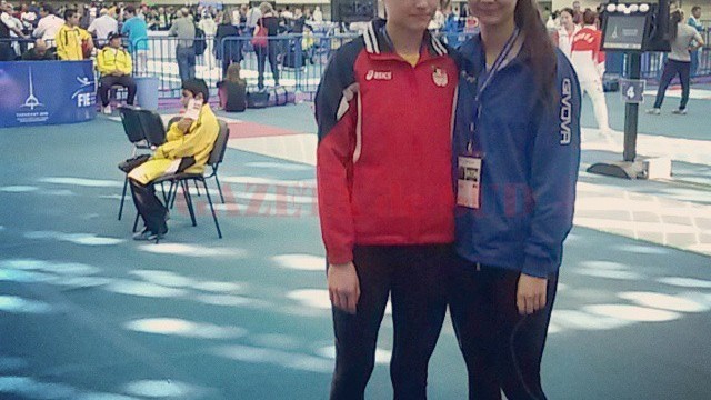 Claudia Năboiu (stânga) şi Cezara Constantin vor debuta astăzi la Campionatul Mondial