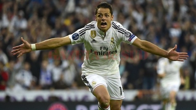 Chicharito Hernandez a marcat cel mai important gol de la venirea la Real Madrid (foto: uefa.com)
