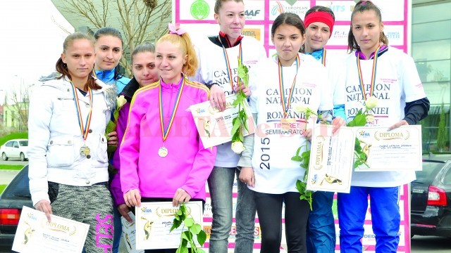 Atletele de la Liceul cu Program Sportiv „Petrache Trişcu“ au cucerit cinci medalii dintre care trei de aur (Foto: Lucian Anghel)