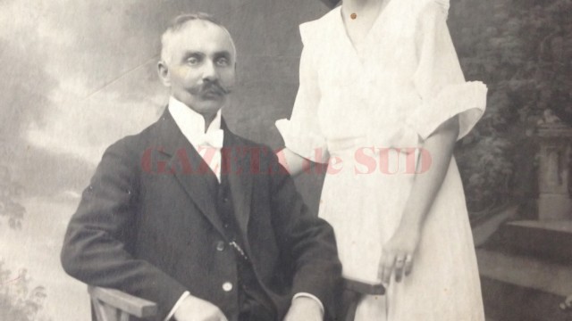 Boierul Teișanu și fiica sa (Foto: Arhiva personală Cornelia Bunescu)