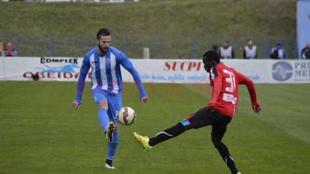 Andrei Dumitraș va lipsi din lotul alb-albastru la ultimele două jocuri din ediția 2014/2015 a Ligii I (foto: Alexandru Vîrtosu)