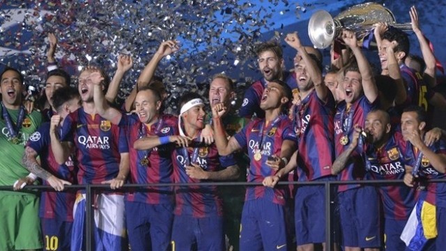 Catalanii au avut un sezon fabulos, în care au reuşit să câştige campionatul, Cupa Spaniei, iar acum Liga Campionilor (foto: uefa.com)