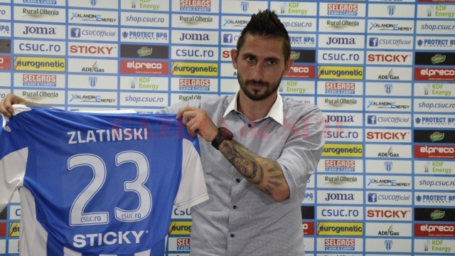 Hristo Zlatinski speră să aibă evoluții bune în tricoul CS Universitatea Craiova (foto: Alexandru Vîrtosu)