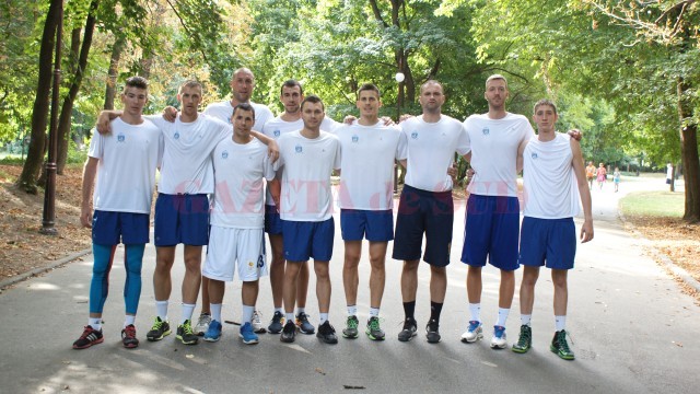 La primul antrenament au participat zece jucători (Foto: Bogdan Grosu)