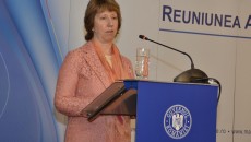 Catherine Ashton, Înaltul Reprezentant al Uniunii Europene pentru afaceri externe și politica de securitate și vicepreședinte al Comisiei Europene, a fost invitată specială la Reuniunea Diplomaţiei Române din 2014 (Foto: mae.ro)