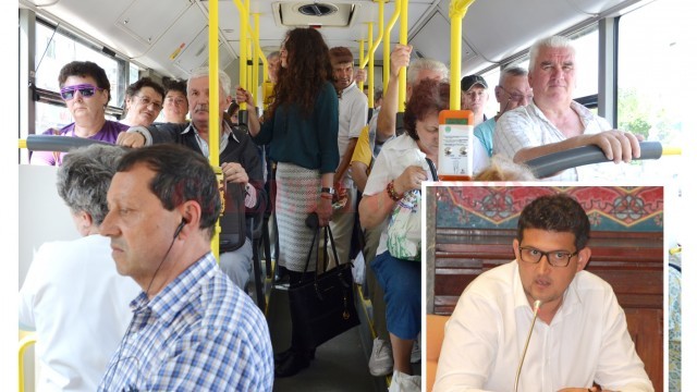 Sorin Manda (foto medalion), noul director general al Regiei Autonome de Transport Craiova, vrea să implementeze plata călătoriilor cu cardul sau prin SMS (FOTO: arhiva GdS)