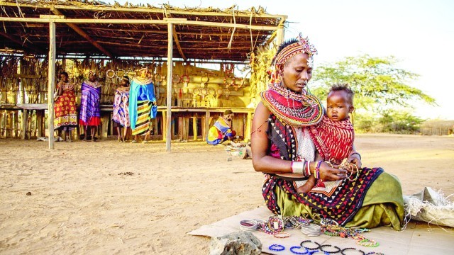 Satul Umoja din Kenya este populat doar de femei şi copii (Foto: theguardian.com)