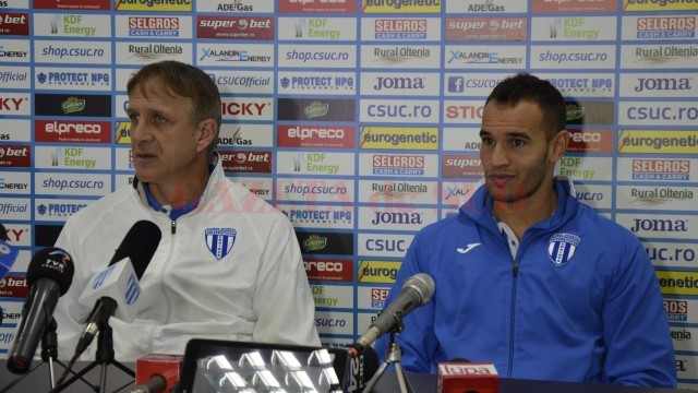 Emil Săndoi și Thaer Bawab sunt optimiști înaintea confruntării cu liderul Ligii I (foto: Alexandru Vîrtosu)