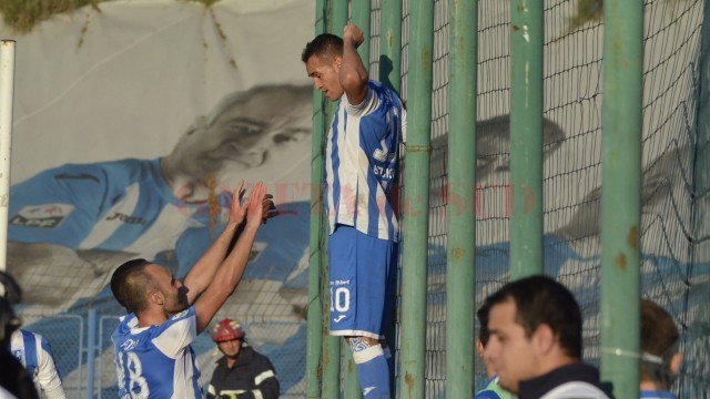 Thaer Bawab a redescoperit plăcerea de a marca în partida cu Dinamo (foto: Alexandru Vîrtosu)
