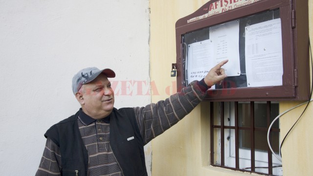 Președintele Asociației de proprietari nr. 23 Craiovița Nouă, Gheorghe Berceanu (Foto: Bogdan Grosu)