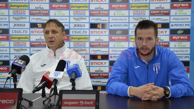 Emil Săndoi și Andrei Dumitraș cred într-un rezultat pozitiv contra Stelei (foto: Alexandru Vîrtosu)