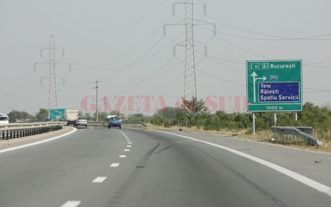 S-a deschis parțial circulația pe podul de la km 36, Autostrada București-Pitești