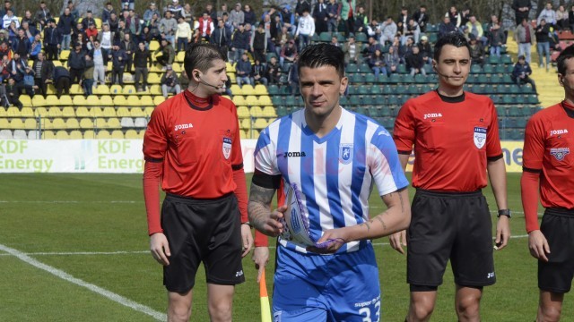 Valentin Iliev a fost suspendat o etapă pentru „roșul” din meciul cu Timișoara (foto: Alexandru Vîrtosu)