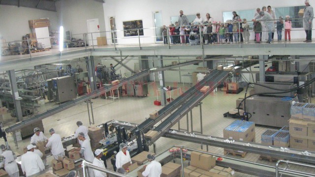 Anii anteriori, micuții care au vizitat fabrica Top Gel au fost încântați să vadă  cum se produce înghețata (Foto: Arhiva GdS)