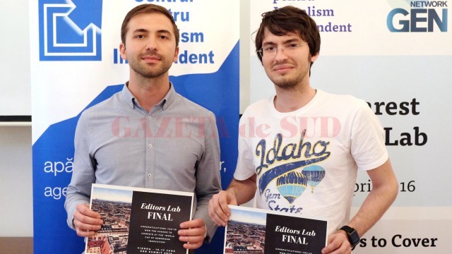 Echipa formată din Ștefan Voinea și Adrian Balcan a câştigat săptămâna aceasta prima ediţie a concursului Editors Lab