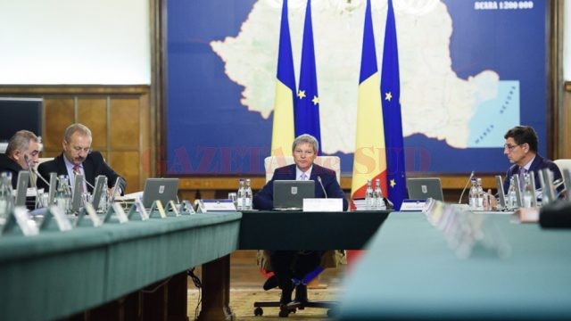 Rectificarea bugetară urmează să fie aprobată de executiv (FOTO: gov.ro)