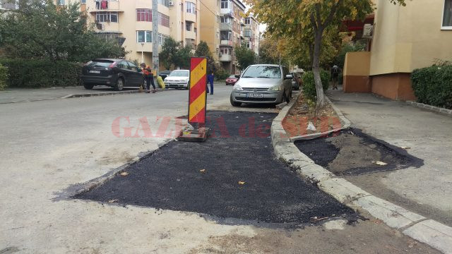 Asfalt reparat a doua oară, după o avarie pe strada Dr. Mihail Cănciulescu (Foto: arhiva GdS)