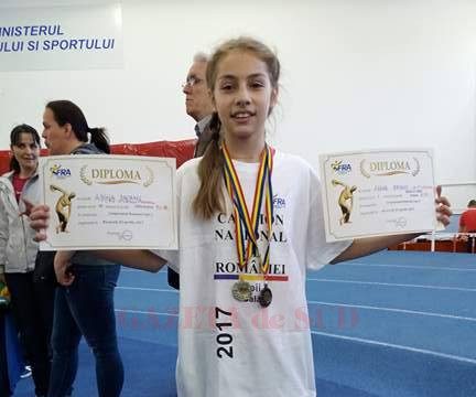 Adina Băcanu a obţinut aur cu ştafeta şi bronz la 200 m
