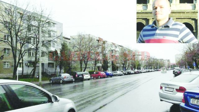Apartamentul preluat de la clanul Bercea Mondial de familia procurorului Cosmin Croitoriu (foto medalion) se află pe strada Libertății din Slatina