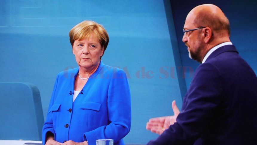 TV-Duell Angela Merkel und Martin Schulz