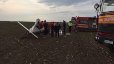Avionul căzut în Alba (Foto: Mediafax)