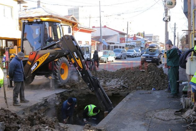 Două avarii la rețeaua de apă din T&acirc;rgu Jiu