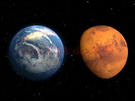 Planeta Marte poate fi observată foarte bine în această perioadă