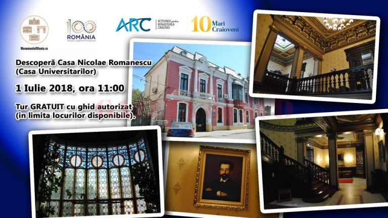 Tur ghidat al Casei „Nicolae Romanescu” în cadrul proiectului „10 mari craioveni”