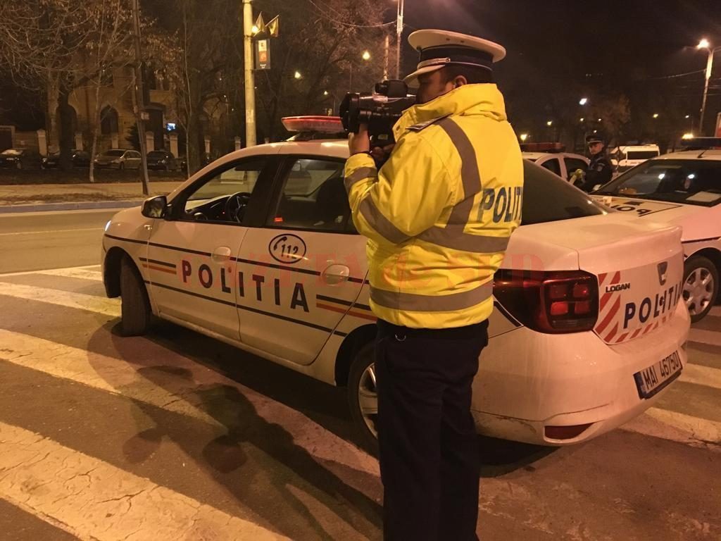 Prinsă cu peste 100 km/h prin Craiova