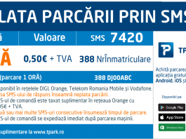 Se extinde parcarea cu plată prin SMS, în centrul Craiovei