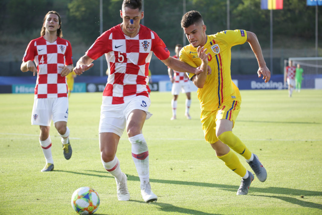 Ianis Hagi a fost unul dintre marcatorii României U21 în meciul cu Croația U21 (Foto: frf.ro)