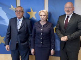 Jean-Claude Juncker, Viorica Dăncilă si Frans Timmermans (Foto Calea Europeana.eu)
