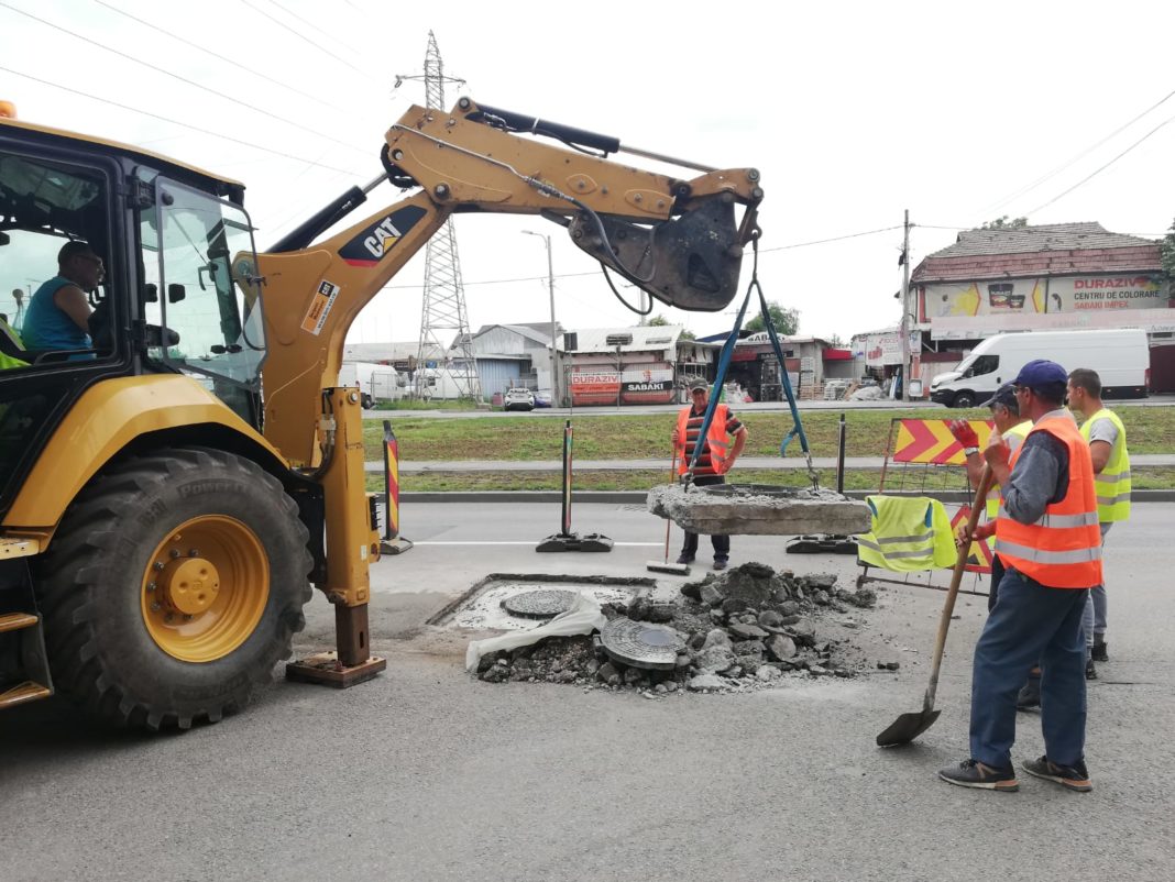 Tel Drum a început reparaţiile pe strada Râului