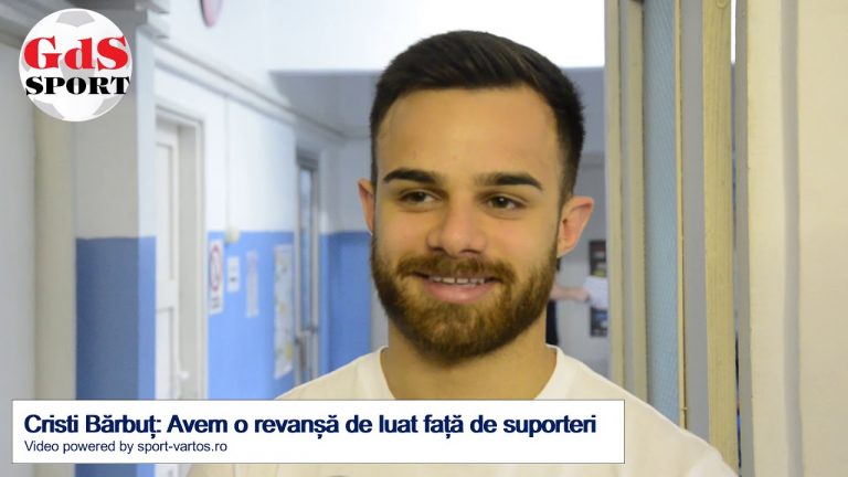 Fotbal / Cristi Bărbuț: Avem o revanșă de luat față de suporteri Fotbal / Cristi Bărbuț: Avem o revanșă de luat față de suporteri
