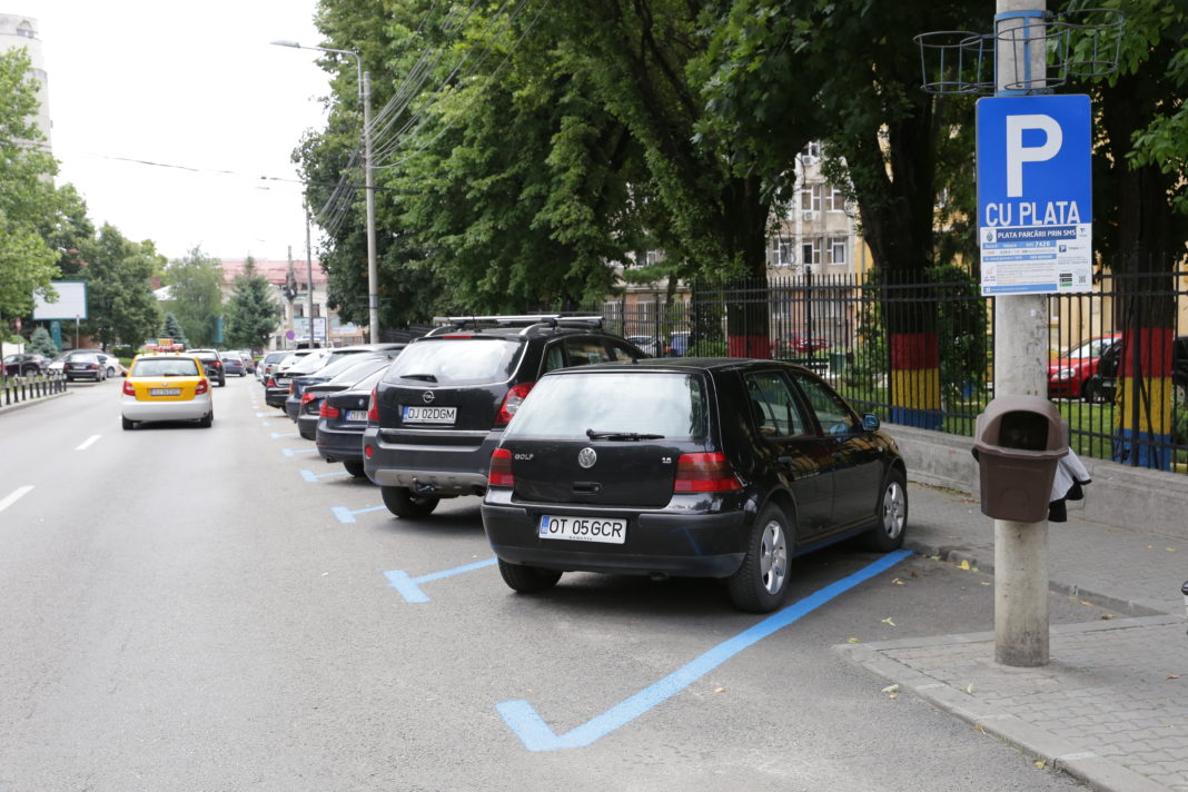 Parcările cu plată de pe strada Ion Maiorescu