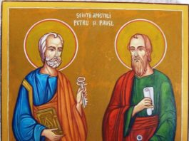 Creştinii ortodocși îi prăznuiesc astăzi pe sfinţii Petru şi Pavel