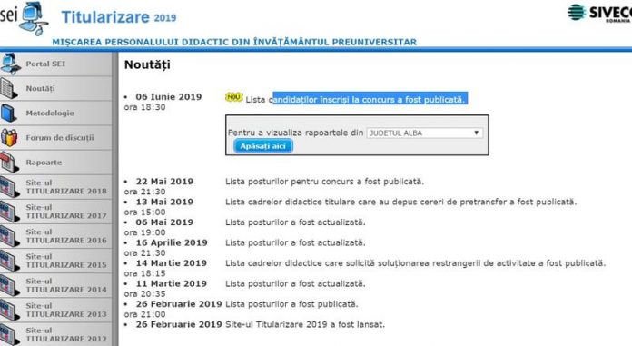titularizare lista Ministerul Educației a publicat lista candidaților care s-au înscris la concursul de titularizare din acest an