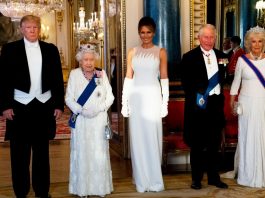 Donald Trump, vizită în Marea Britanie, împreună cu prima doamnă şi Regina Elisabeta, prinţul Charles şi soţia sa