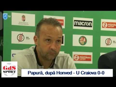 Vezi ce a declarat Papură după remiza cu Honved