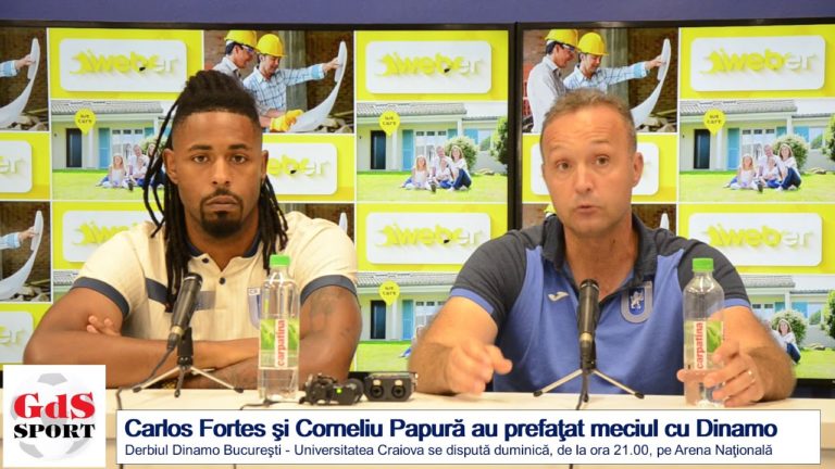 Fotbal / Carlos Fortes şi Corneliu Papură au prefaţat derbiul cu Dinamo