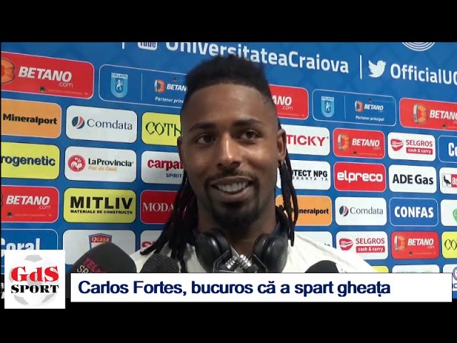 Fotbal / Carlos Fortes: Cred că au început să vină golurile