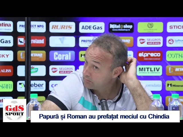 Papură și Roman au prefațat meciul „U“ Craiova – Chindia