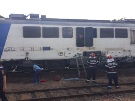 Locomotivă deraiată la Turceni