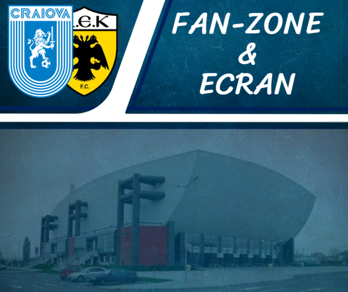 Universitatea Craiova - AEK Atena poate fi urmărit pe esplanada Sălii Polivalente Foto: Universitatea Craiova Universitatea Craiova - AEK Atena poate fi urmărit pe esplanada Sălii Polivalente Foto: Universitatea Craiova