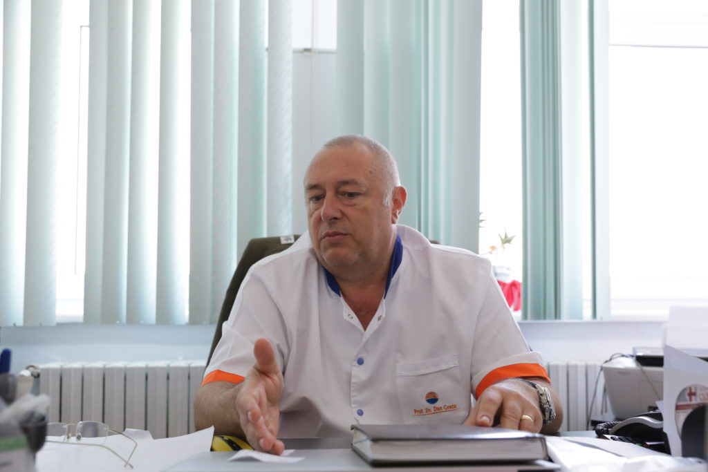 Prof. univ. dr. Dan Grecu, şeful Clinicii de Ortopedie şi Traumatologie din cadrul SJU Craiova